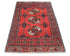 3x5 Red Ersari Afghan Hand Knotted Veg Dye Wool Area Rug